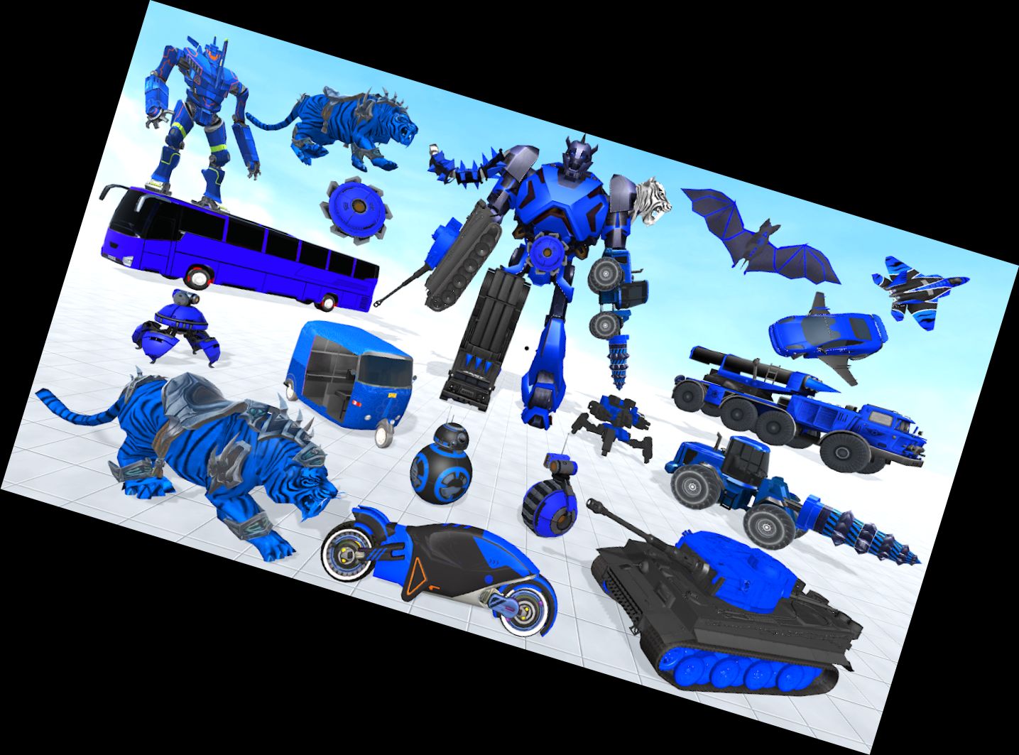 Coche Robot Transformado: Guerra de Robots