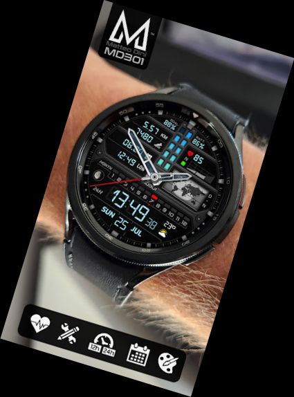 MD301 Hybrid watch face