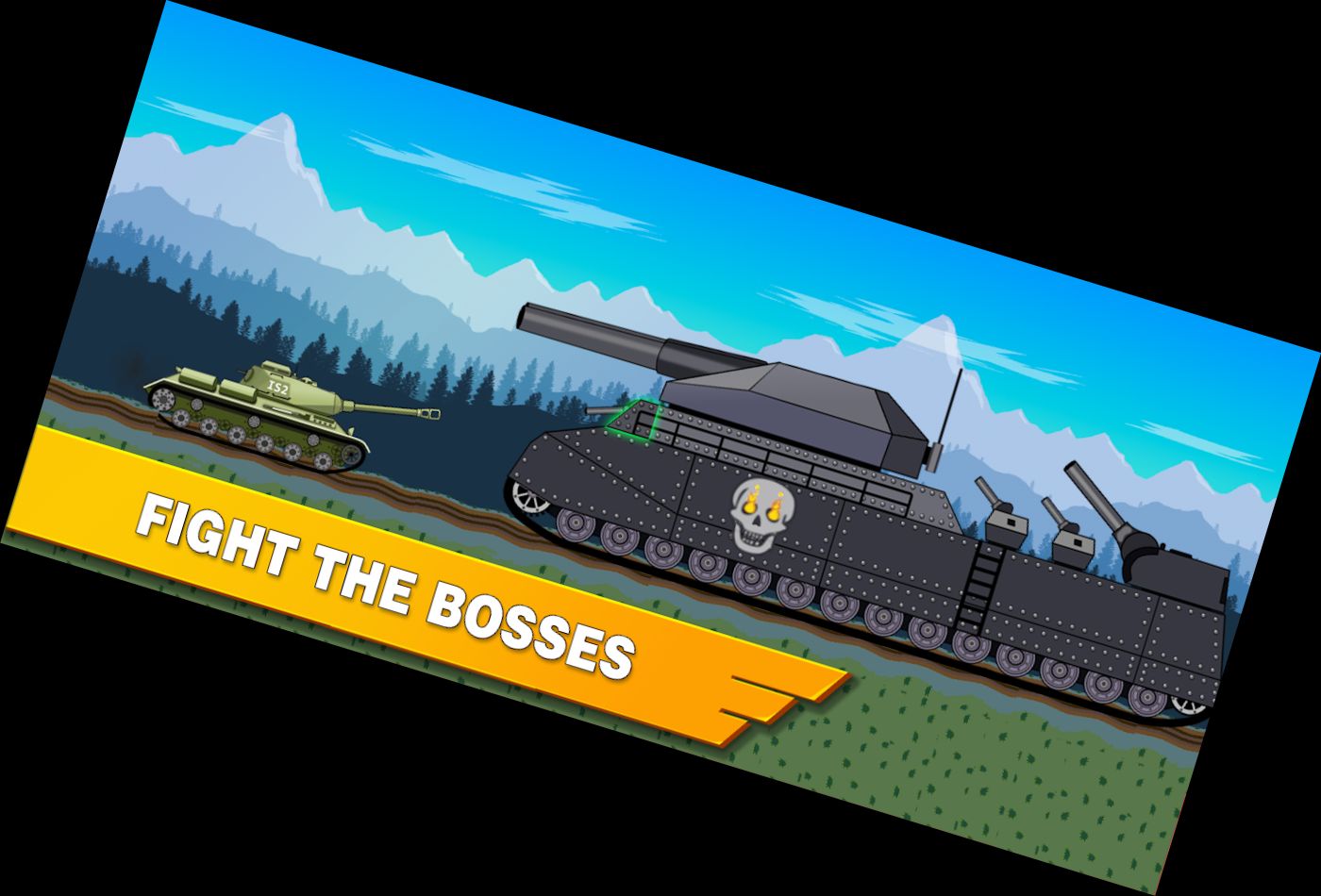 Tank Battle War 2D: Versus Boss