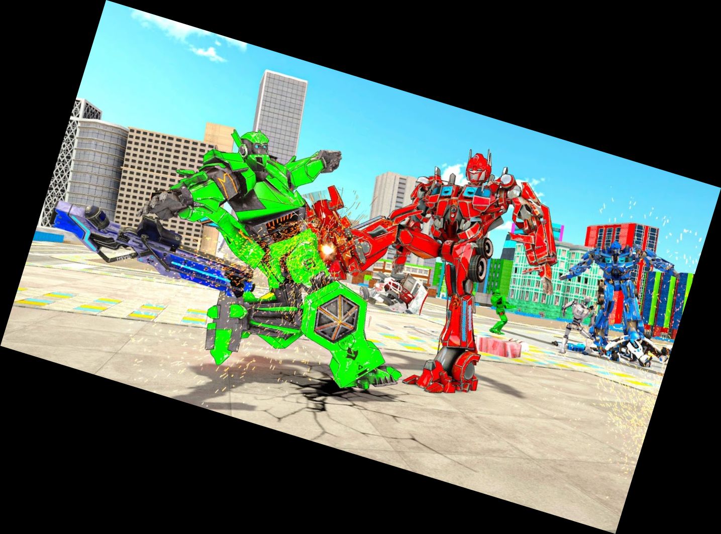 Roboter-Verwandlungs-Auto-Spiel