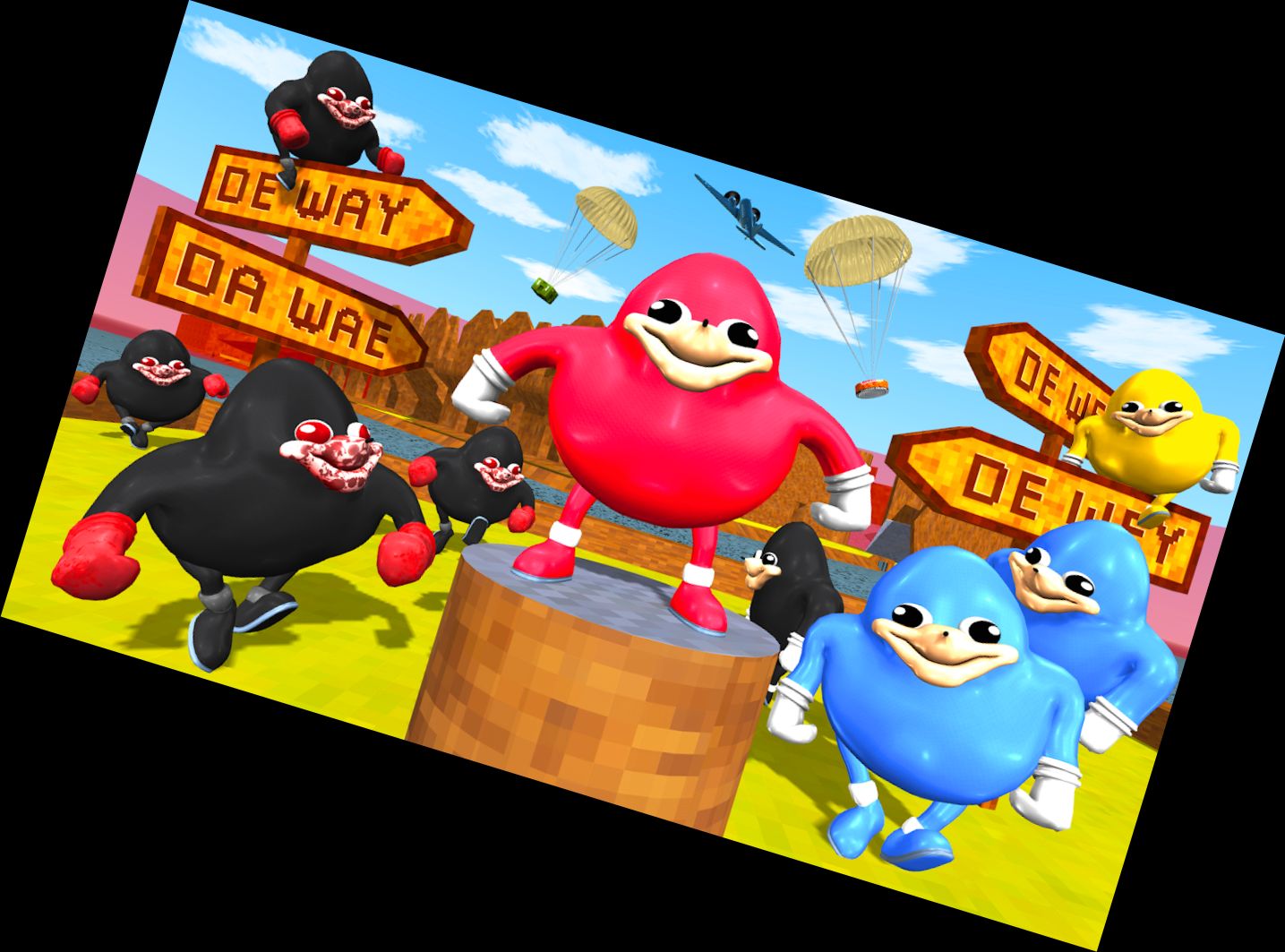 Ugandan Fists and Chungus Battle Royale Online