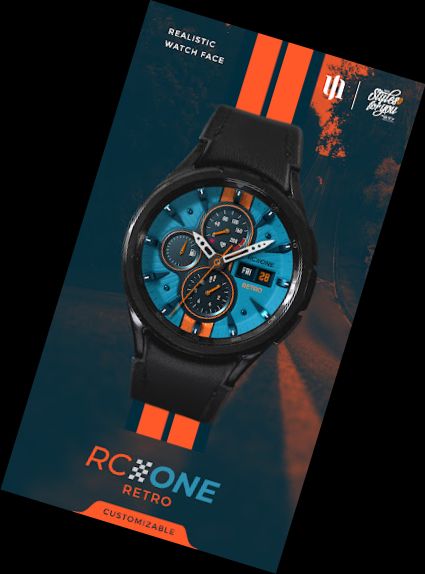 S4U RC ONE - Retro-Armbanduhr-Gesicht