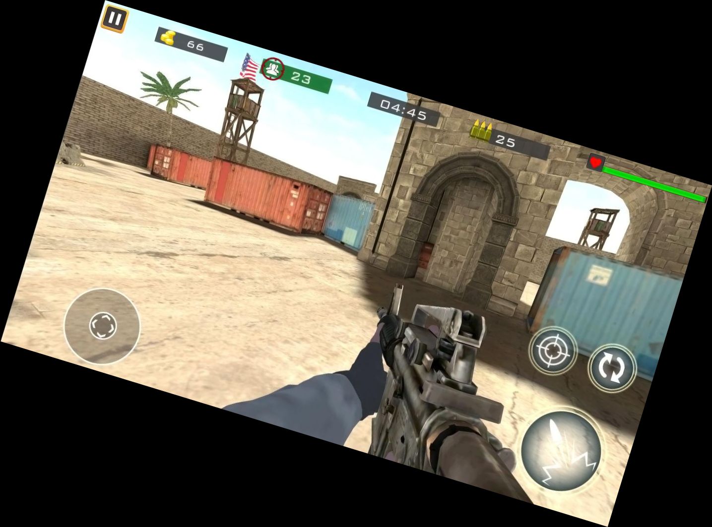 Gegen-Terrorist: Waffenschießen