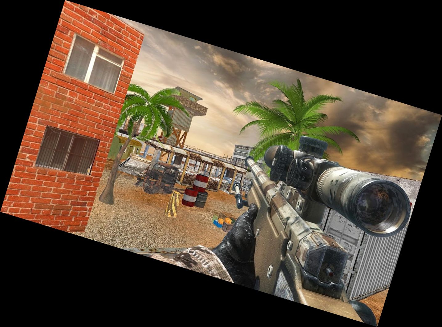 Superhelden-Scharfschütze-Deck