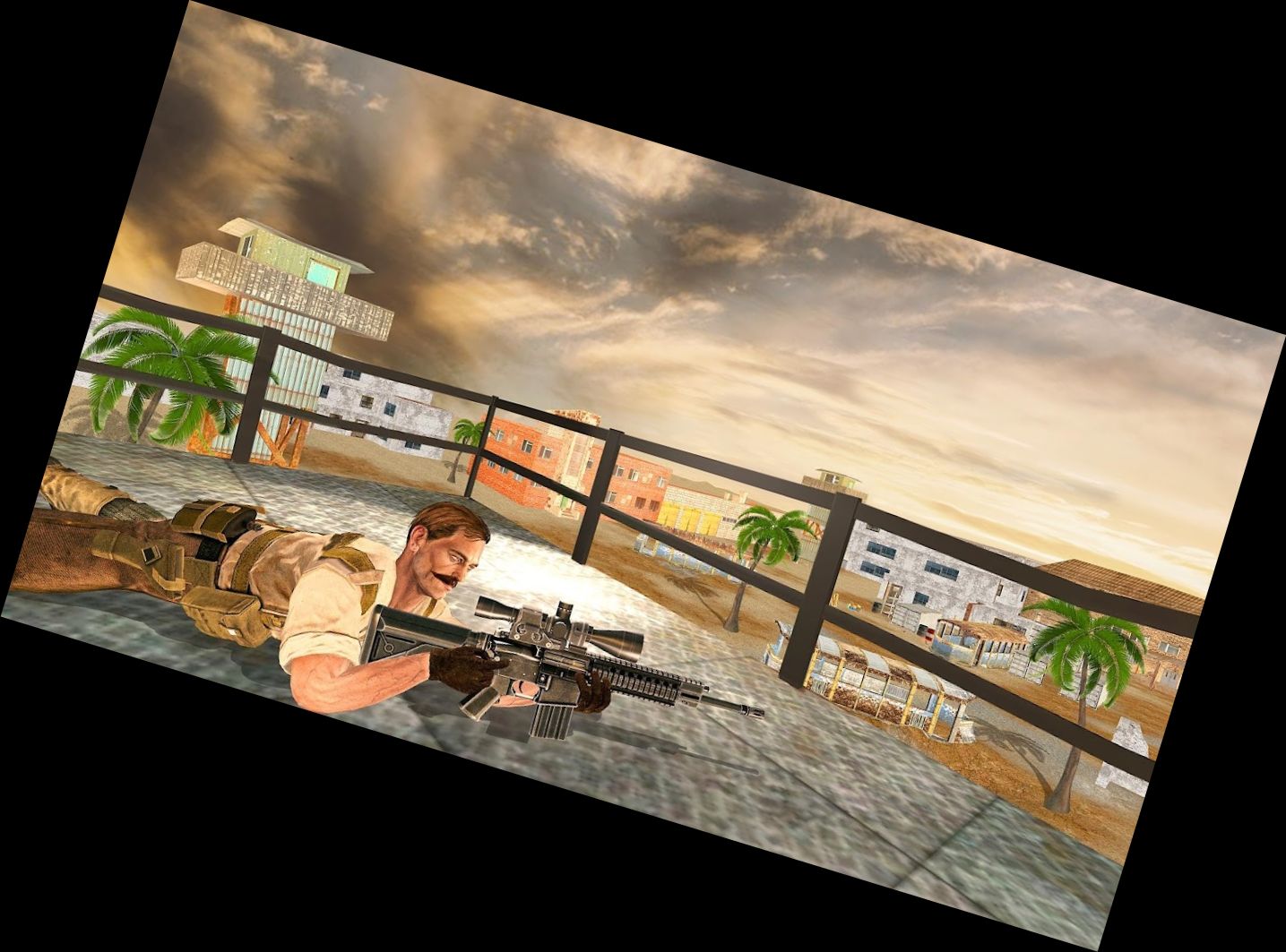 Superhelden-Scharfschütze-Deck