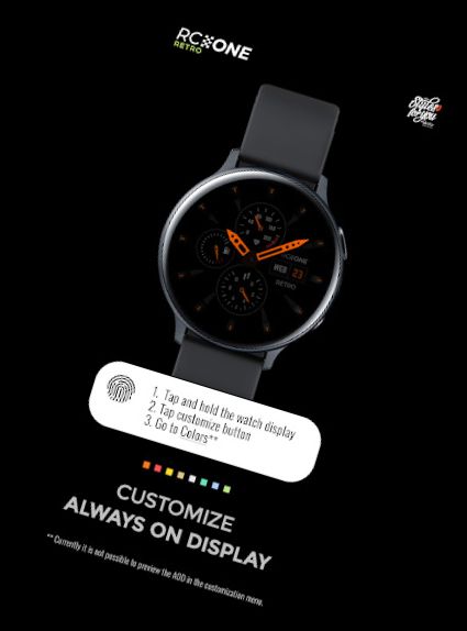 S4U RC ONE - Retro watch face