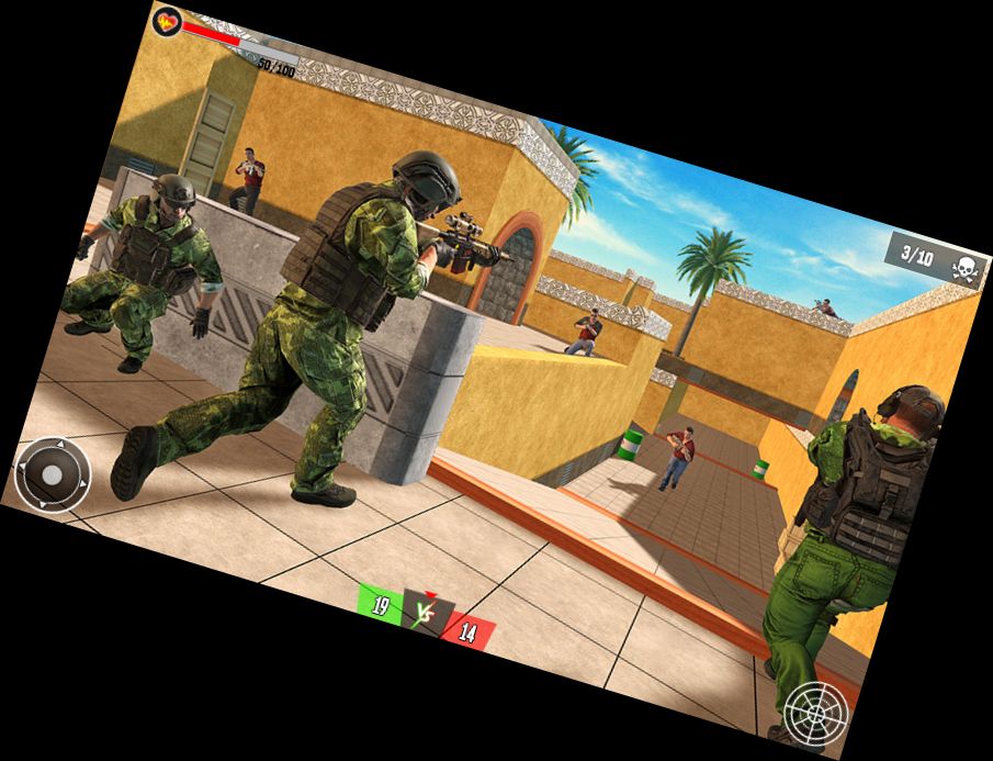 Moderne Ego-Shooter Militärsch