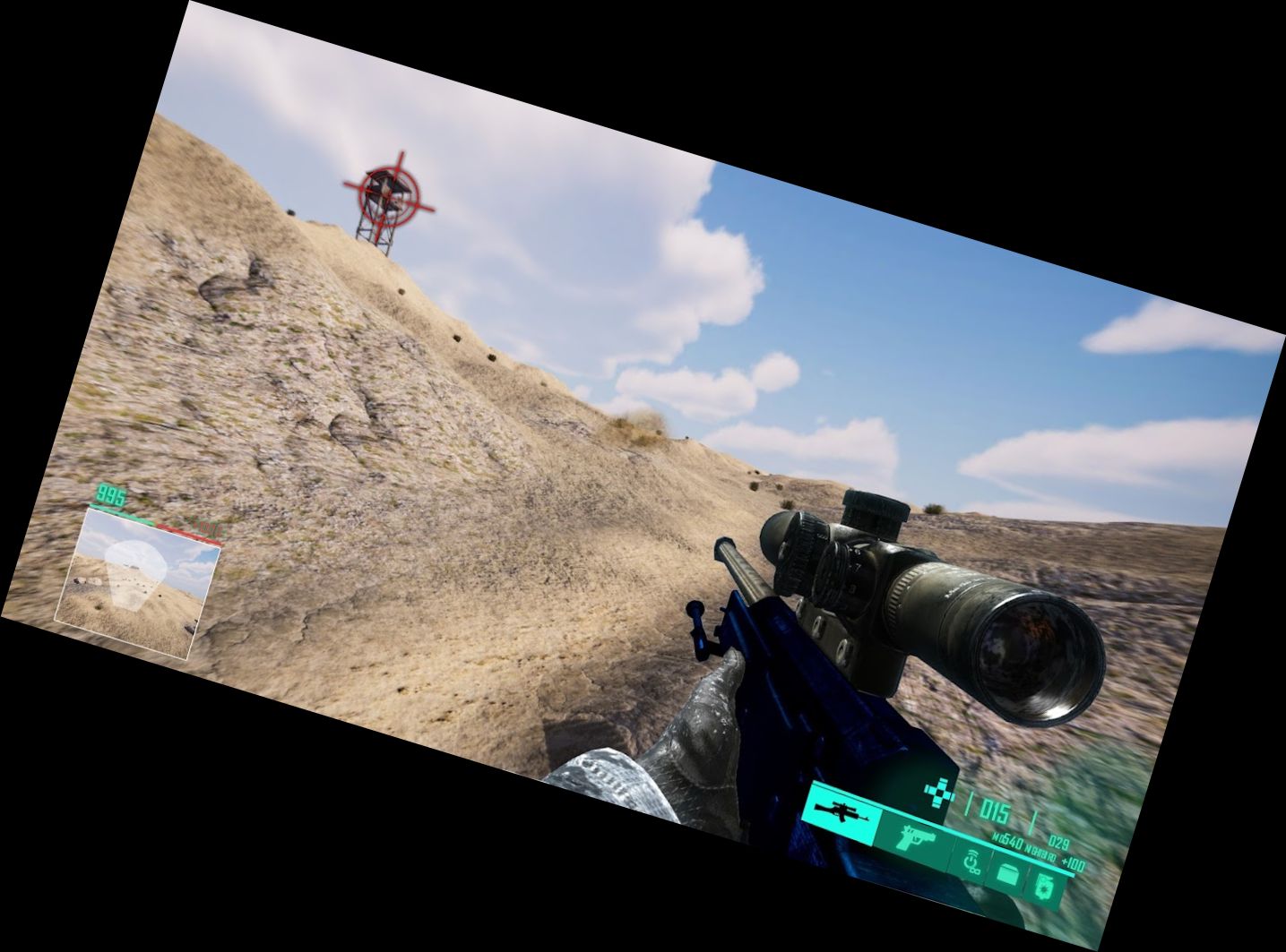 Francotirador Asesino 3D Arma