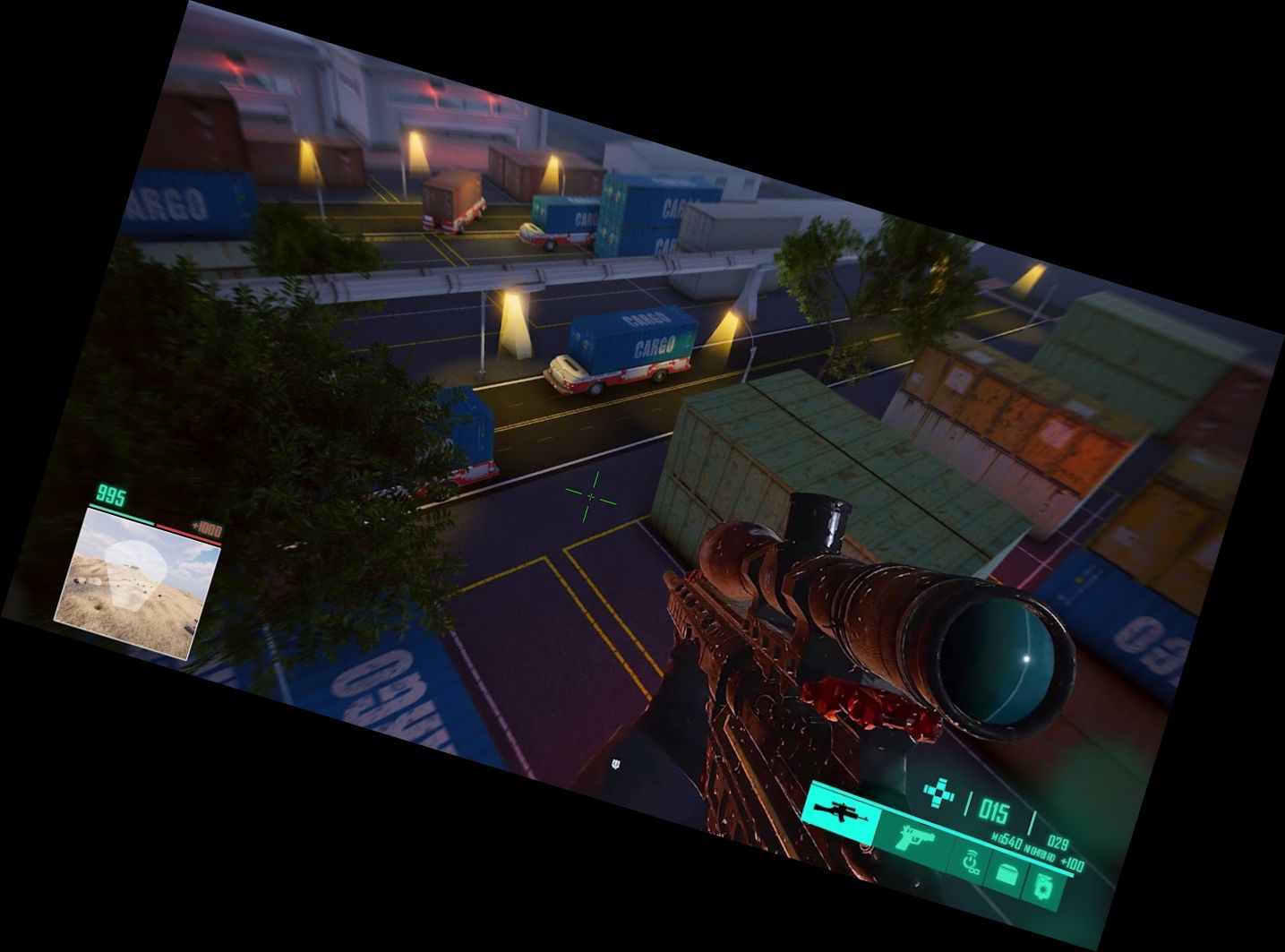 Francotirador Asesino 3D Arma