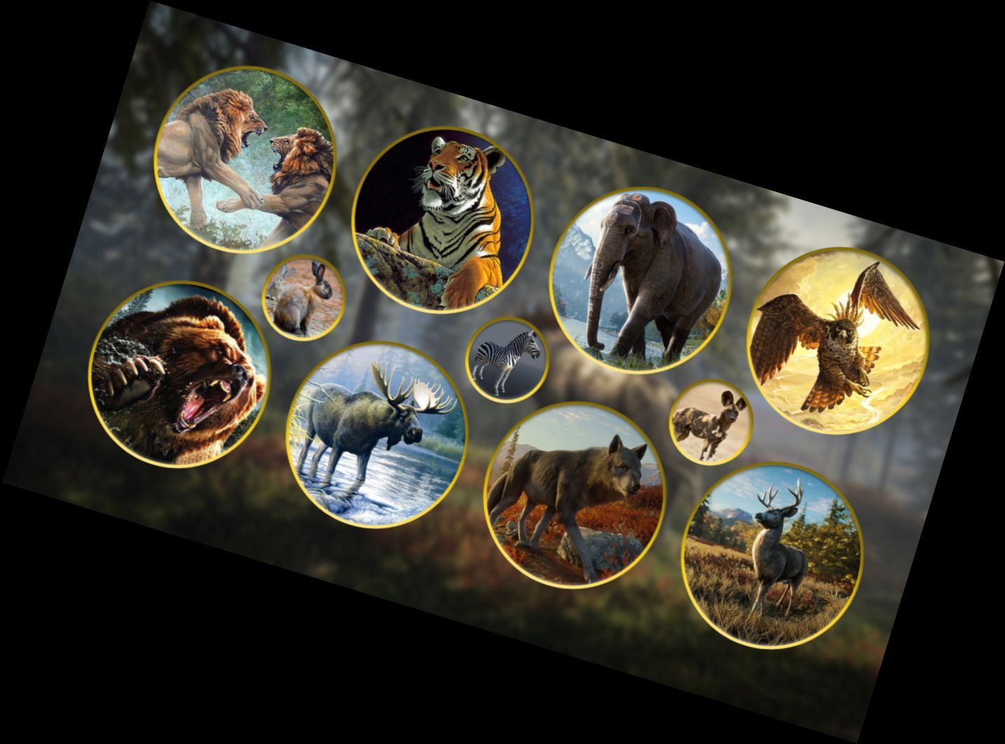 Juego de Cocodrilo-Cazador Salvaje