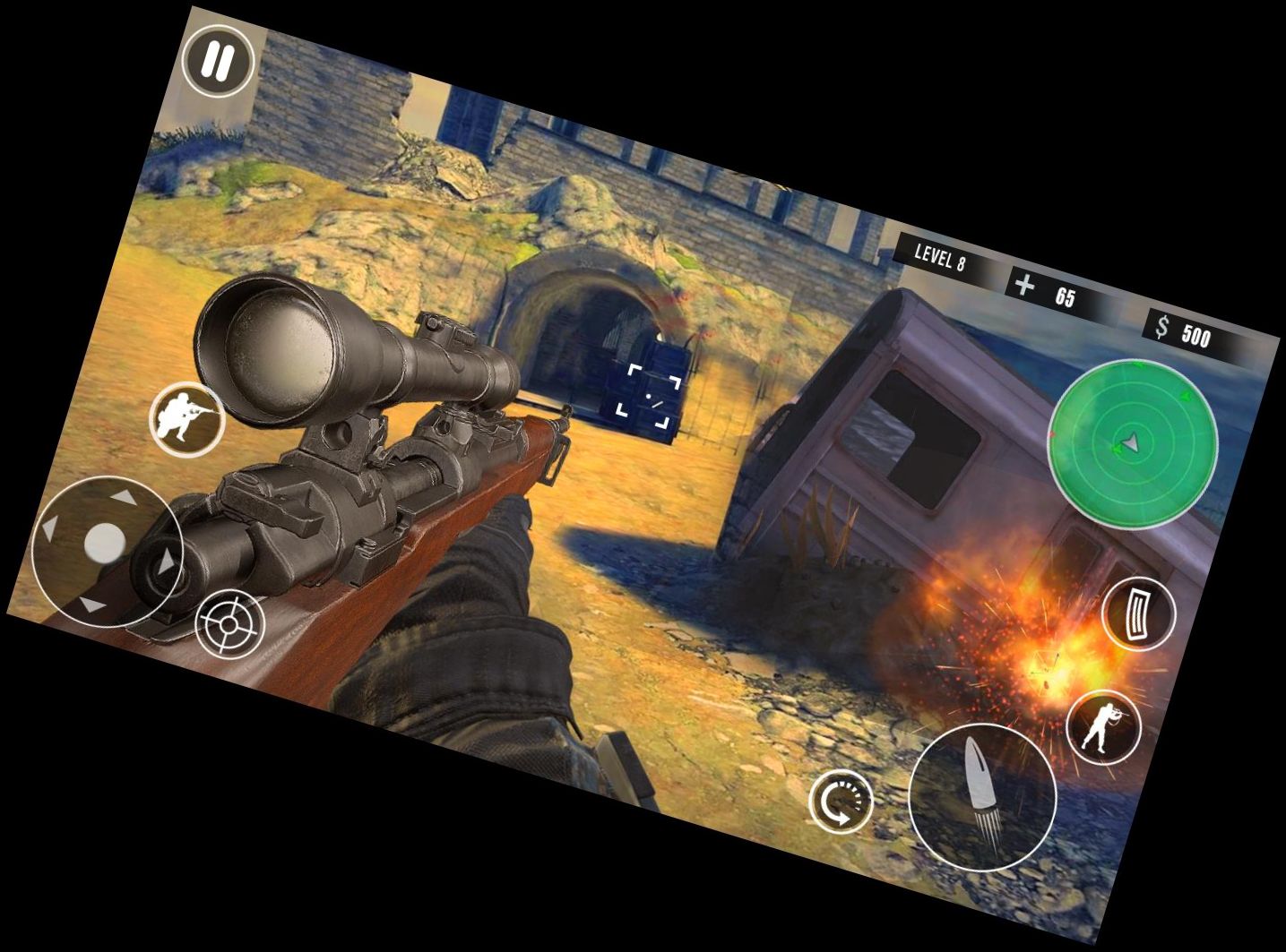 WW Shooter: Armee Kriegsspiel mit Waffen