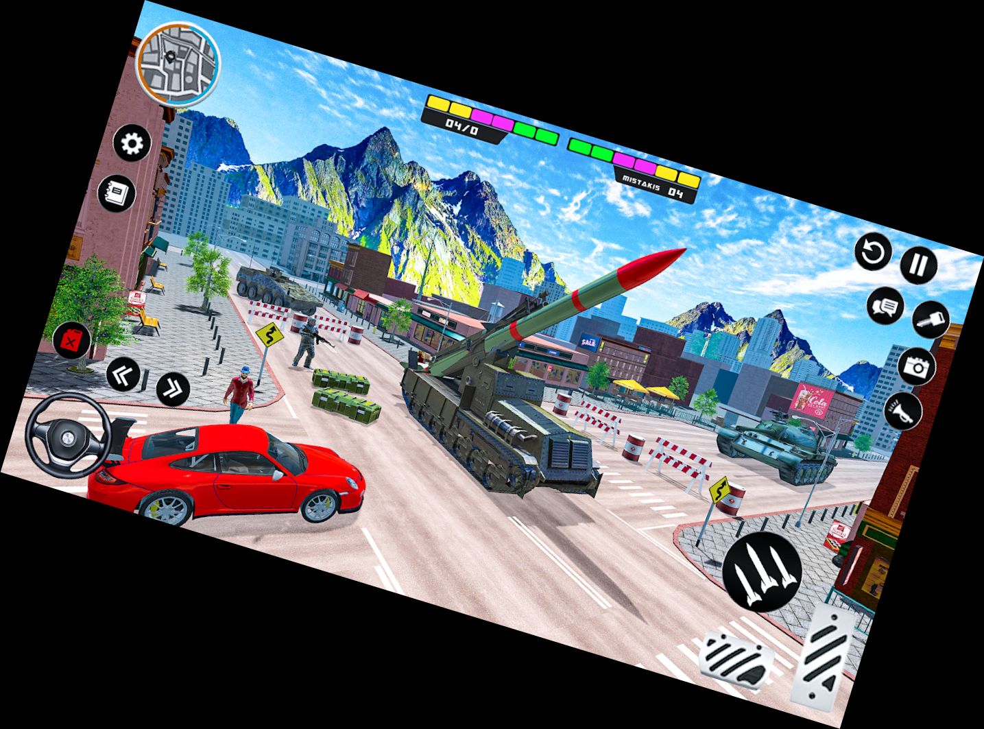 Raketenangriff Missile LKW 3D