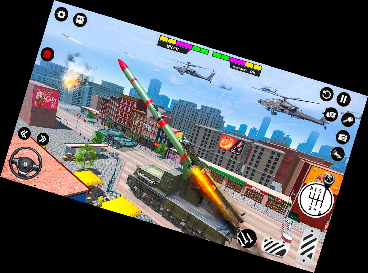 Raketenangriff Missile LKW 3D