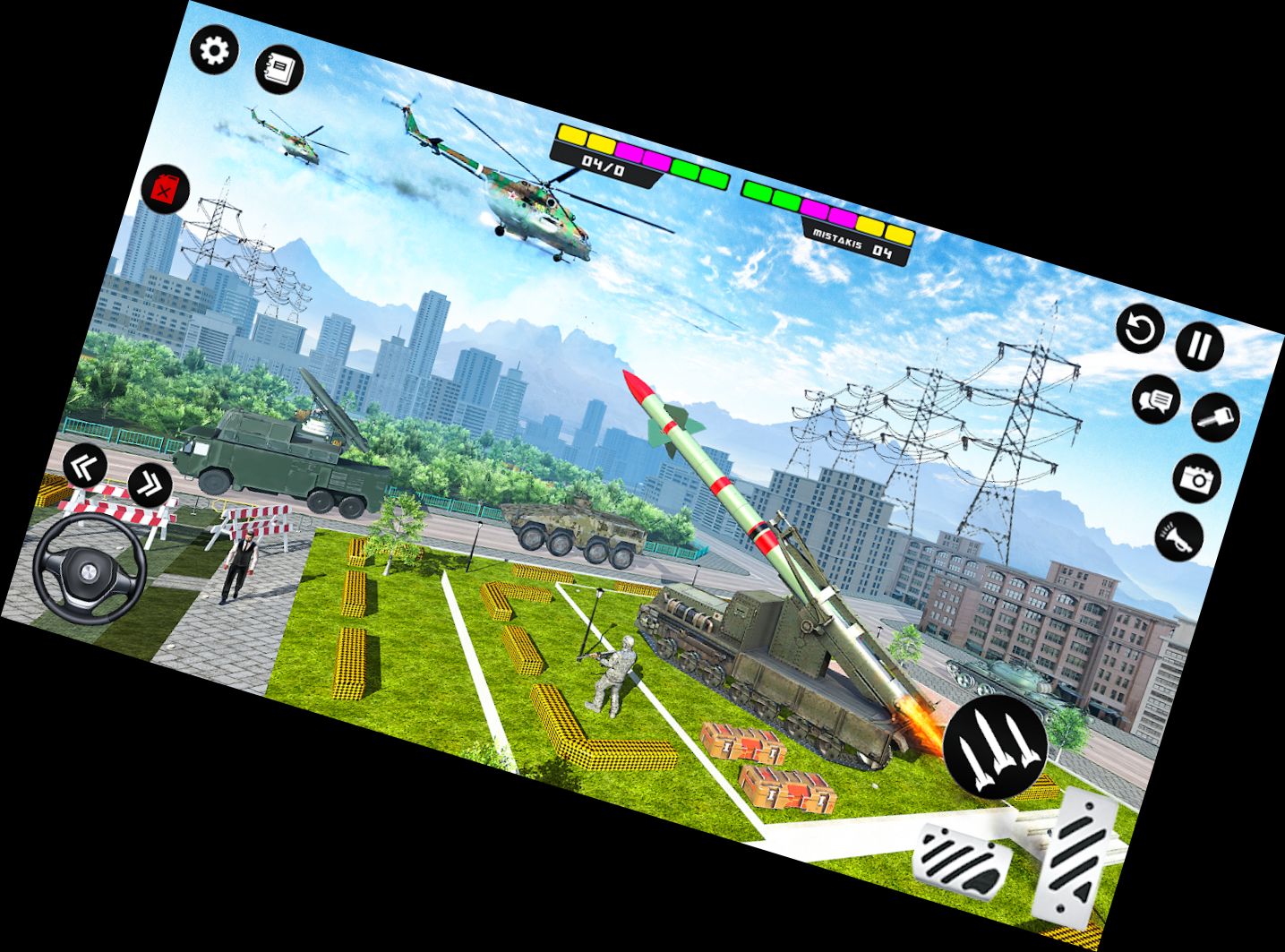 Raketenangriff Missile LKW 3D