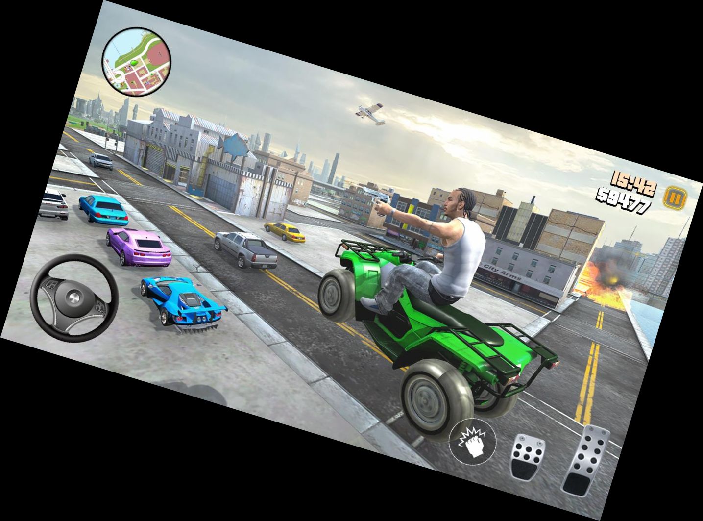 Gran Miami Pandillero Auto Ciudad