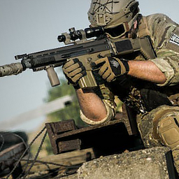 Disparo Militar Moderno de Guerra