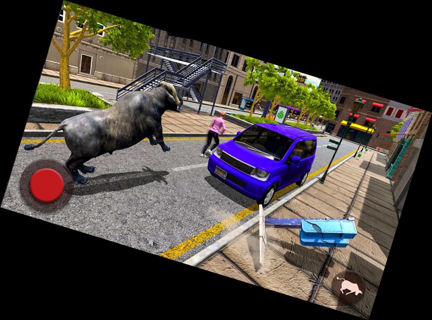 Stier-Angriff-Tierkampf-Spie