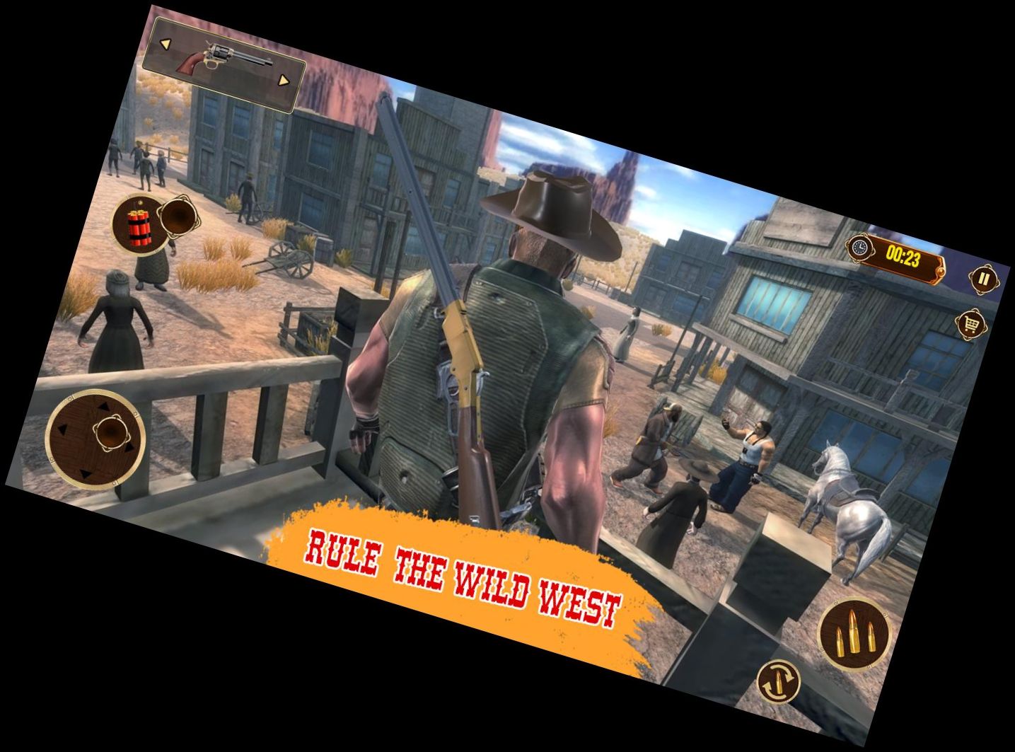West Wild Gunfighter: Cowboy -> Wilder Westen