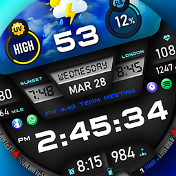 Digital WatchFace PER27 Galaxy