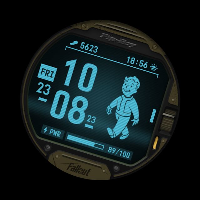 Fallout Pip-Boy SE Armbanduhr-Gesicht