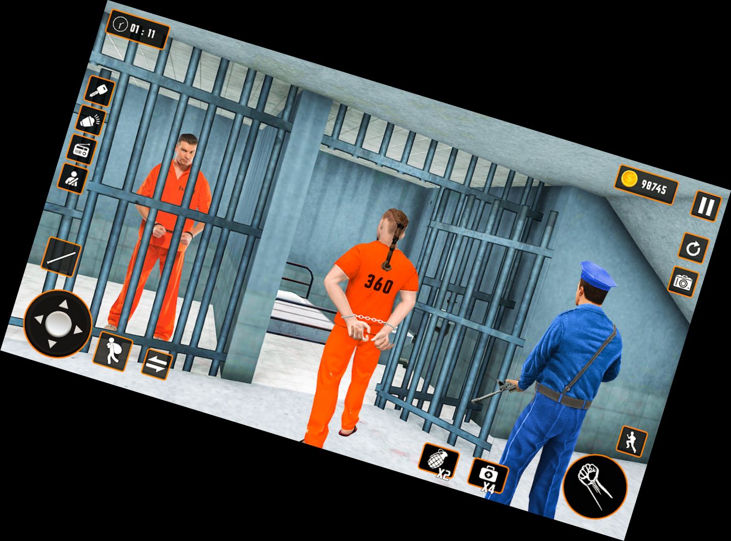 High-Speed Police Pursuit Behind Bars