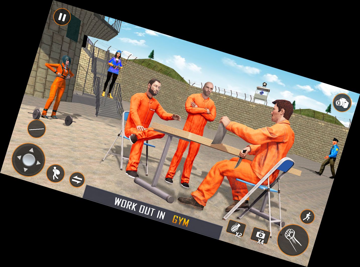 High-Speed Police Pursuit Behind Bars