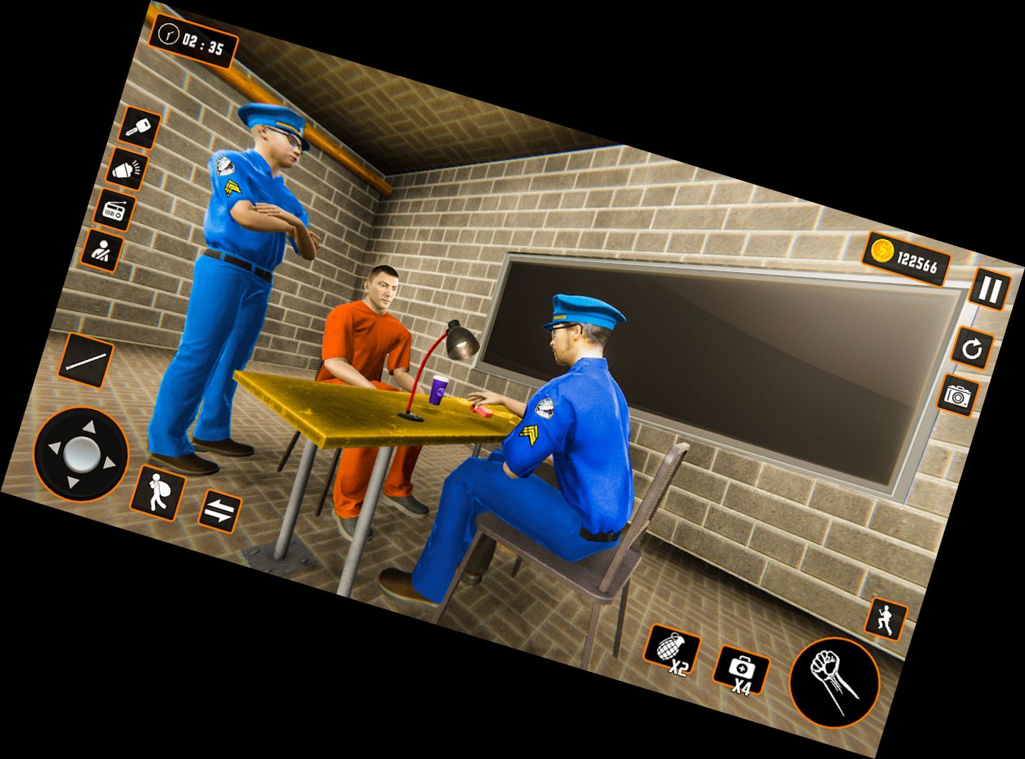 High-Speed Police Pursuit Behind Bars