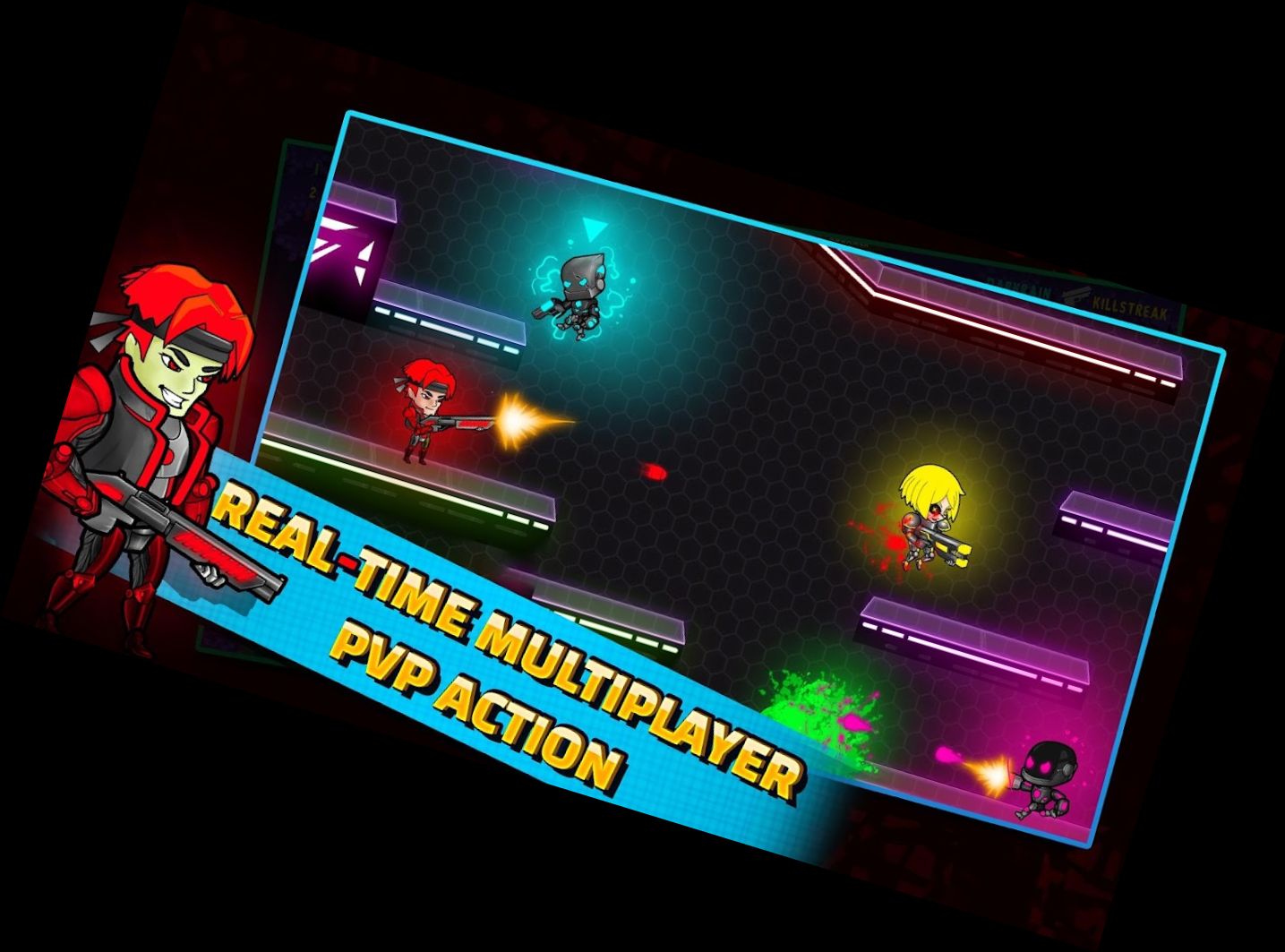 Disparadores de Neón Juego Multijugador