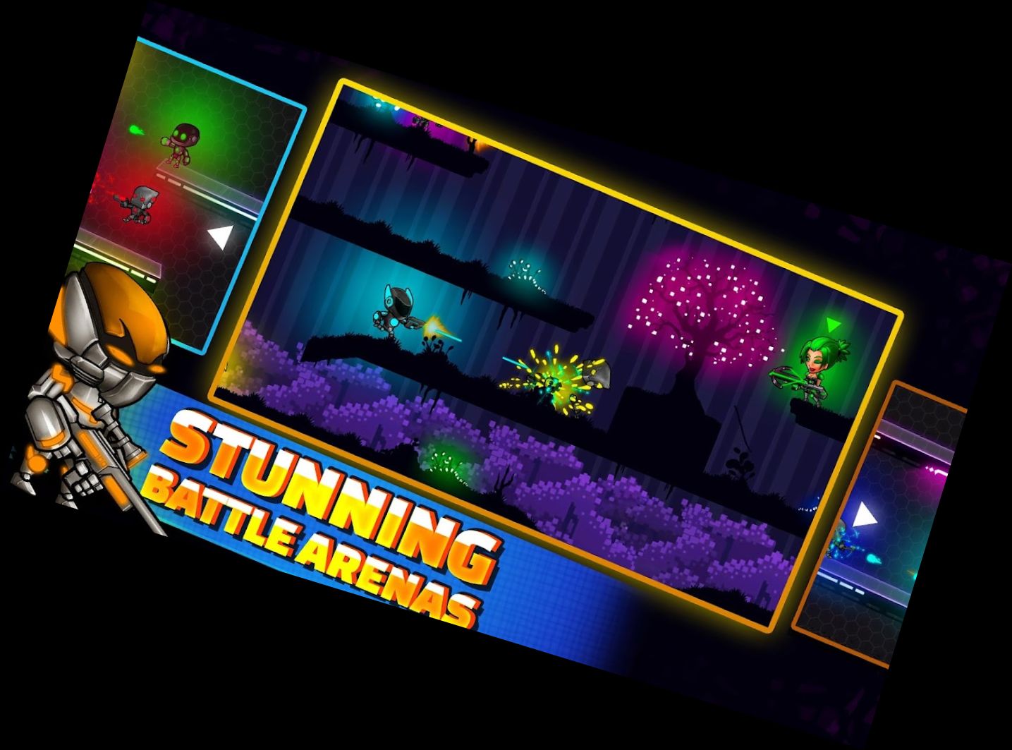 Disparadores de Neón Juego Multijugador