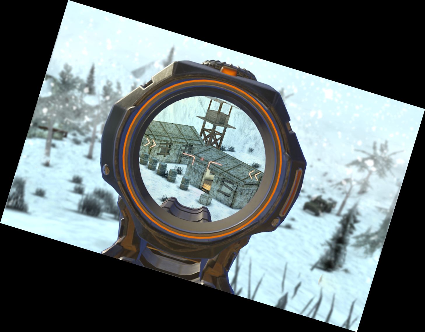 Ruf zum Krieg Schießspiel mit Waffen