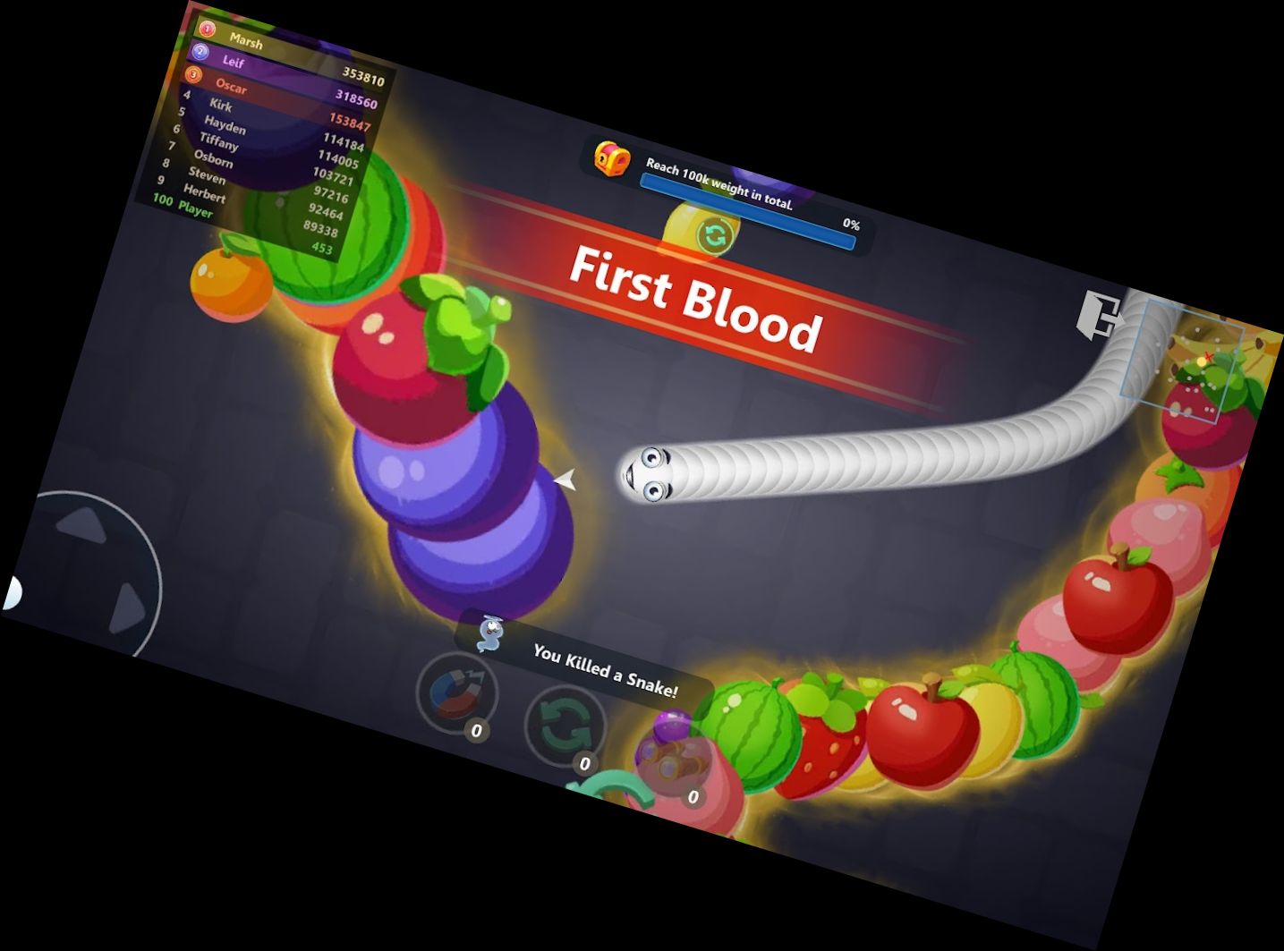 Insatiable Snake Battle Worms.io Game