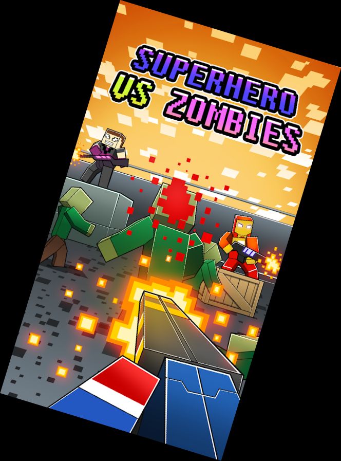 Pixel Hero vs Zombies 3D Gun Fighter