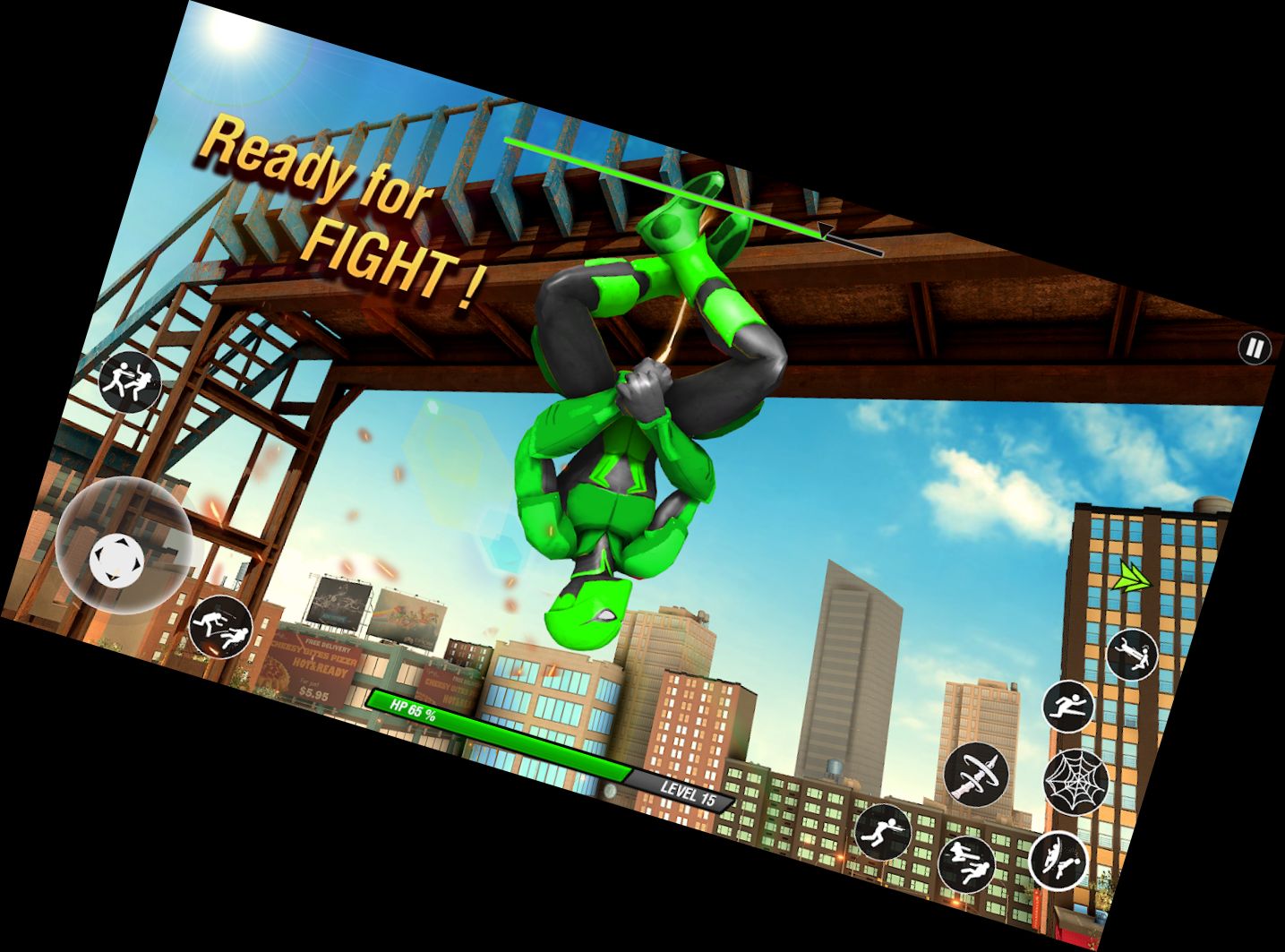 Superhelden-Kämpfer: Spinnen-Seil