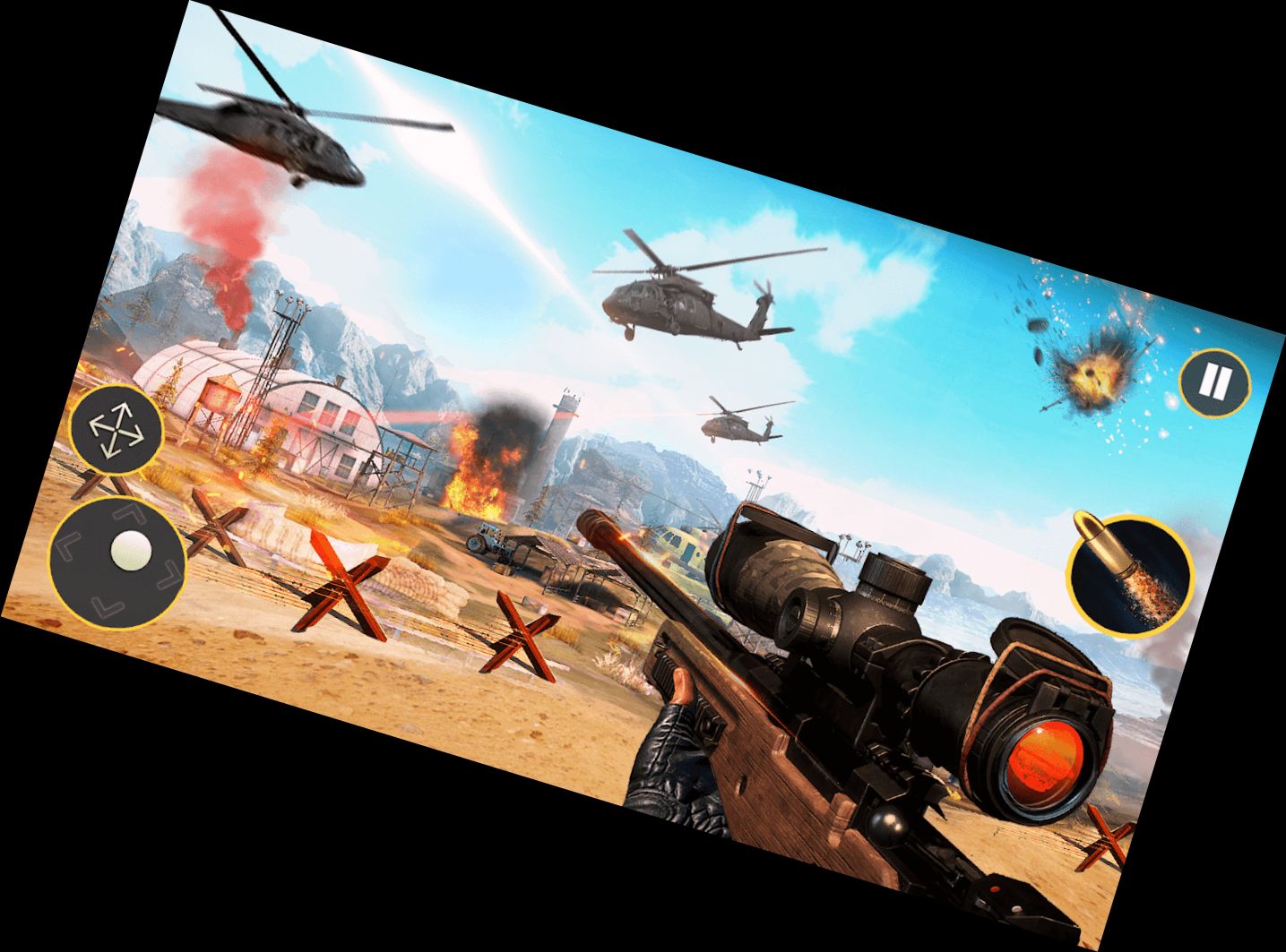 Echter Scharfschütze FPS Shooter Spiel