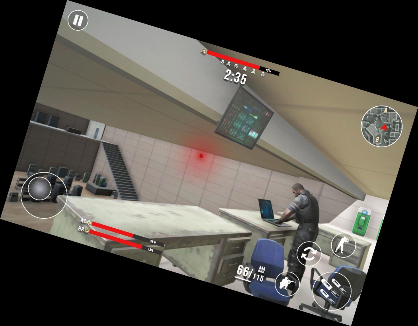 Бой снайпера с высоким кадровым