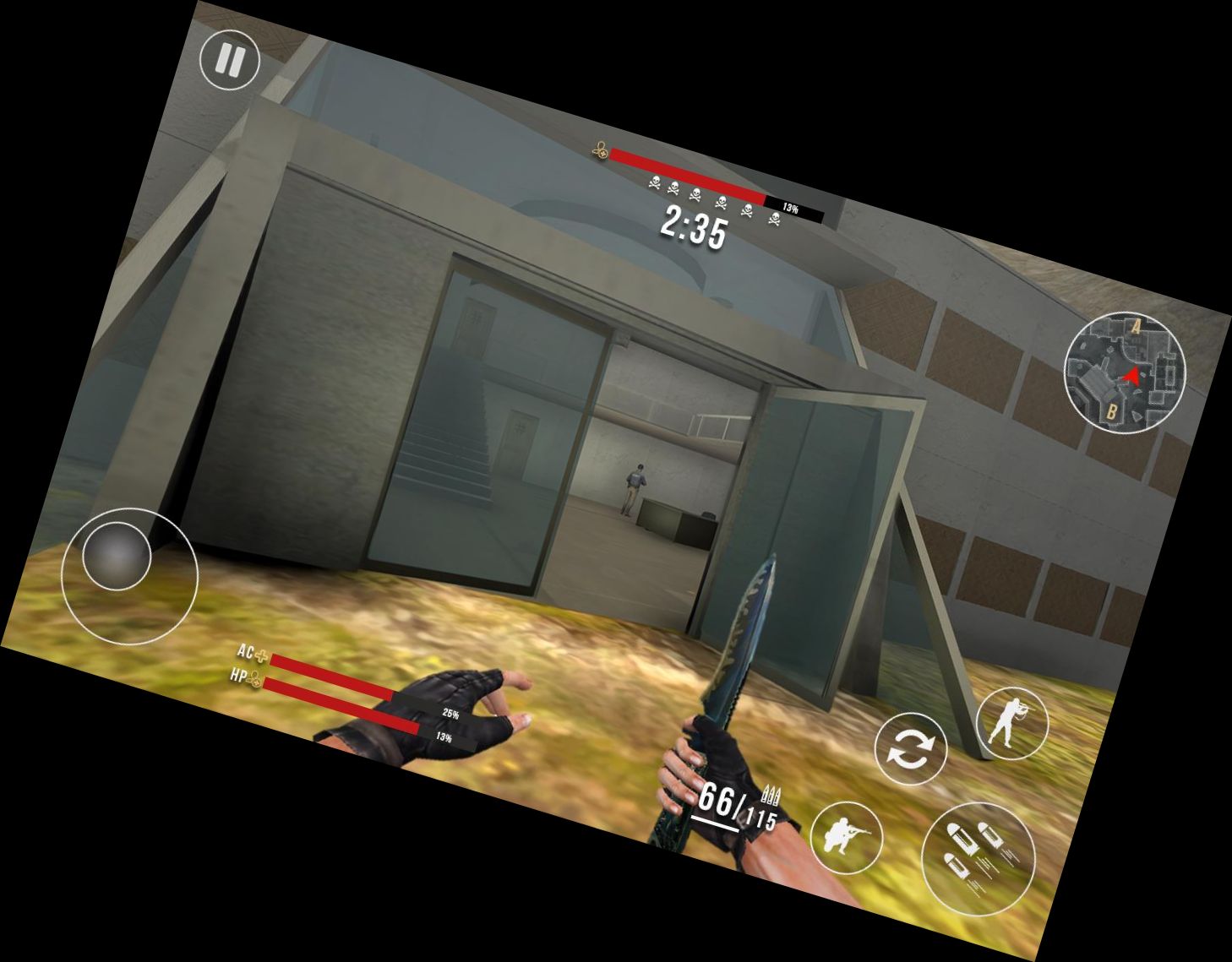 Бой снайпера с высоким кадровым