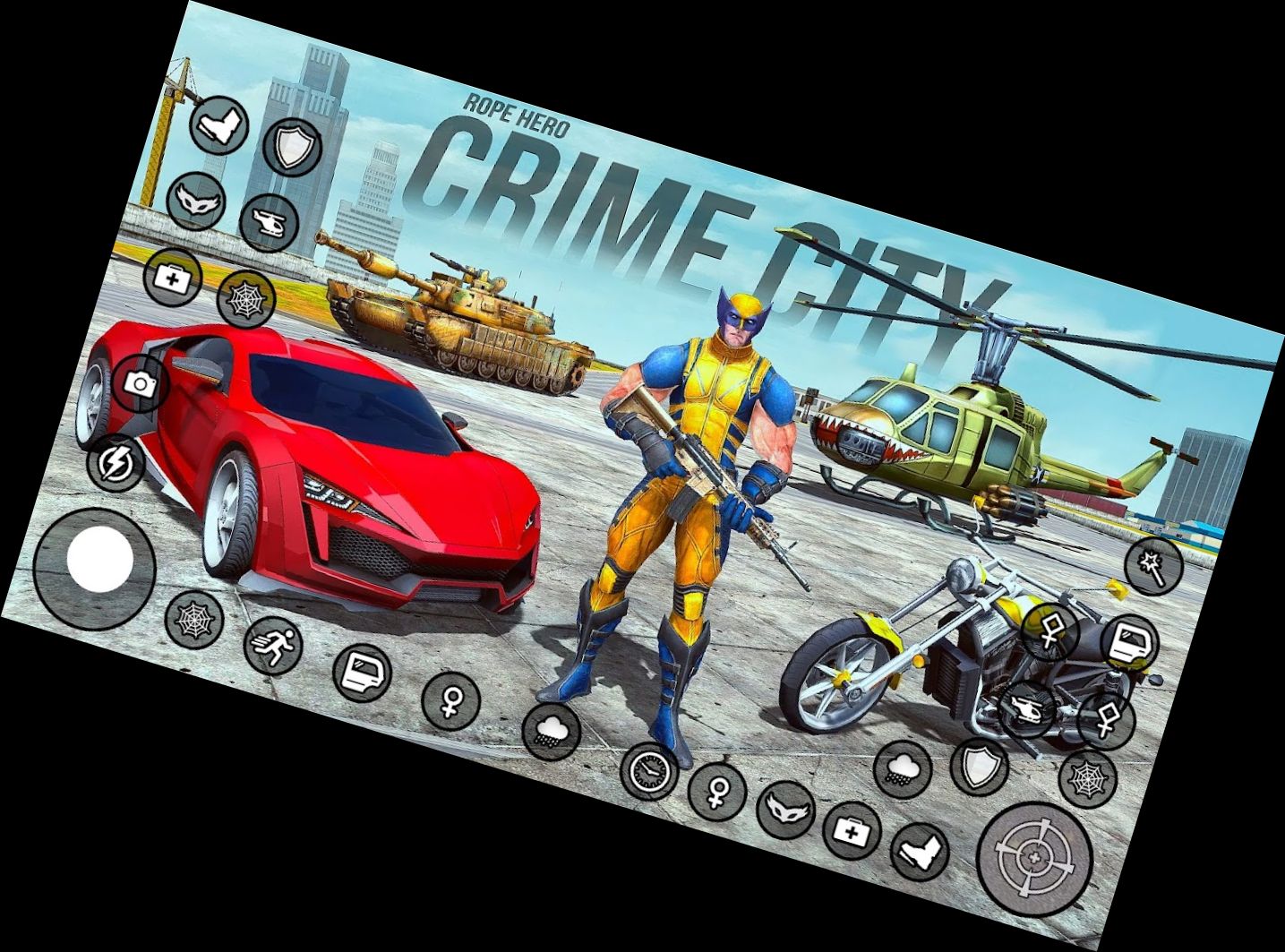 Mehrfach-Seil-Held Super Stadt 