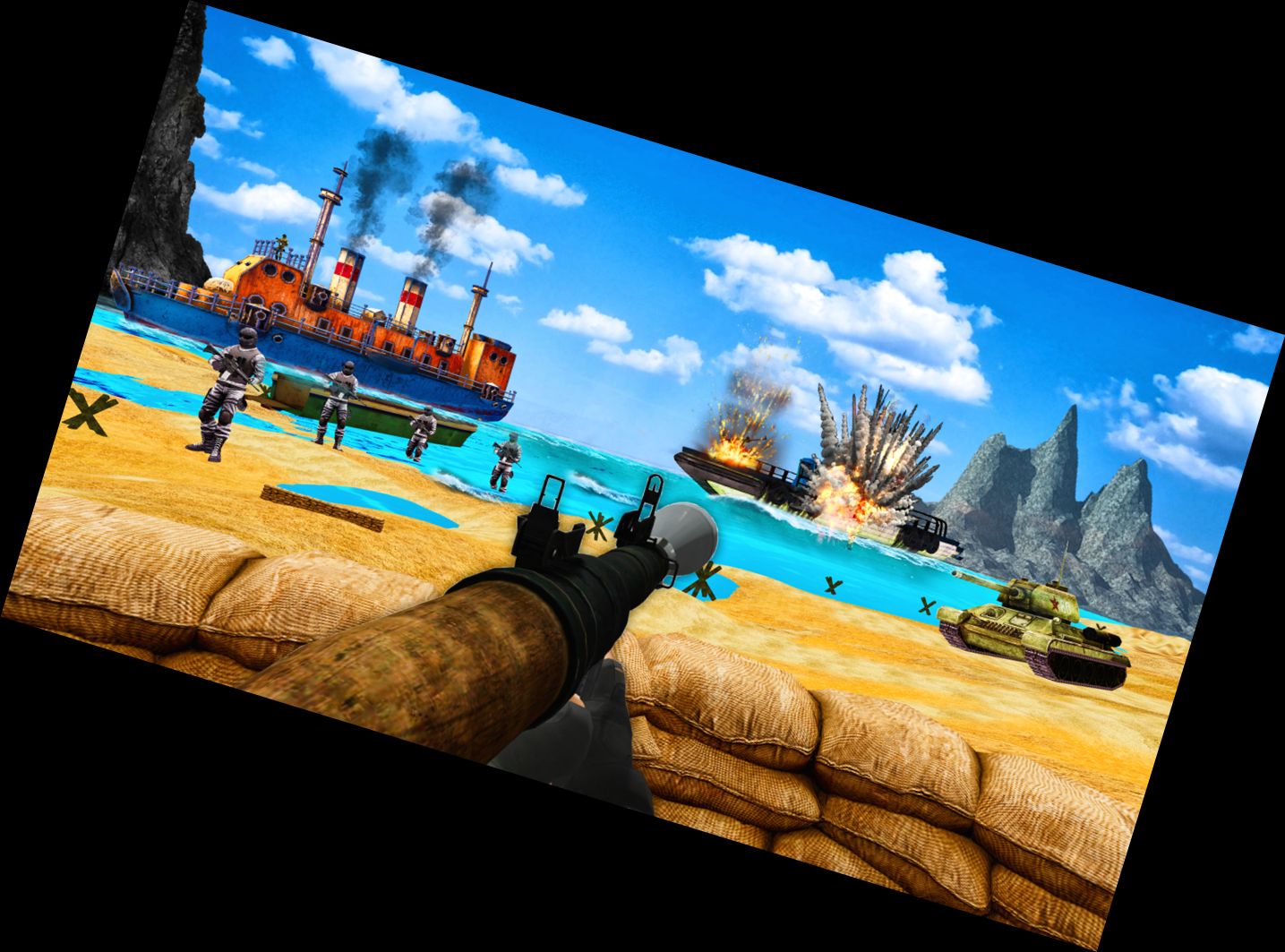 Guerra de Playa: FPS 3D Tiros