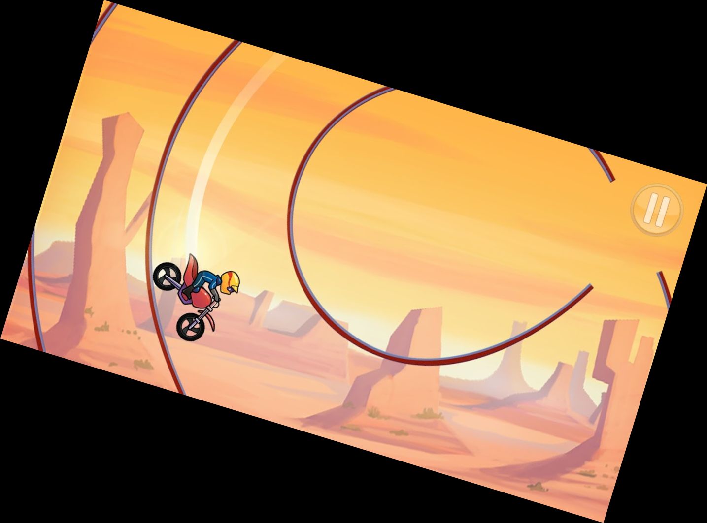 Rennen mit dem Fahrrad: Motorrad