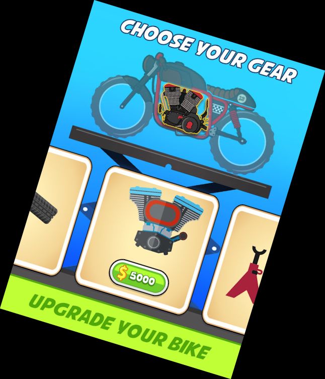 Rennen mit dem Fahrrad: Motorrad