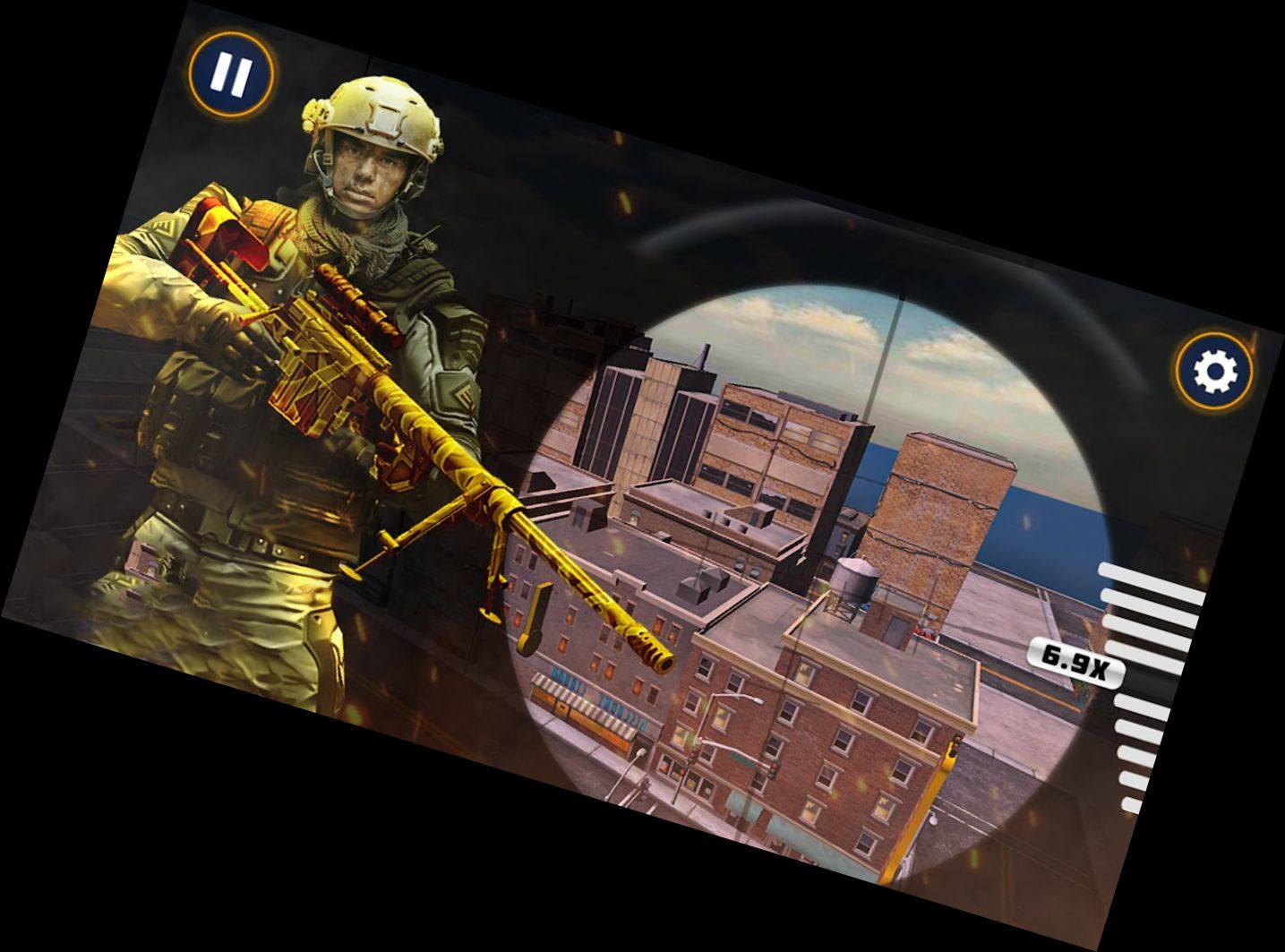 Eliteschütze Sniper Shooter Stadt 3D