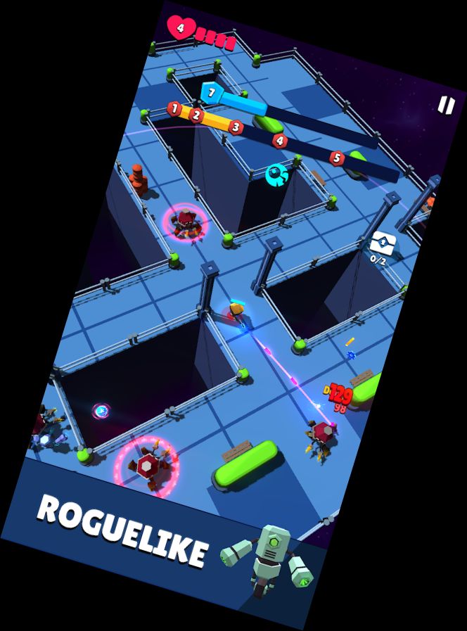 Aufstieg Held: Roguelike Shooter