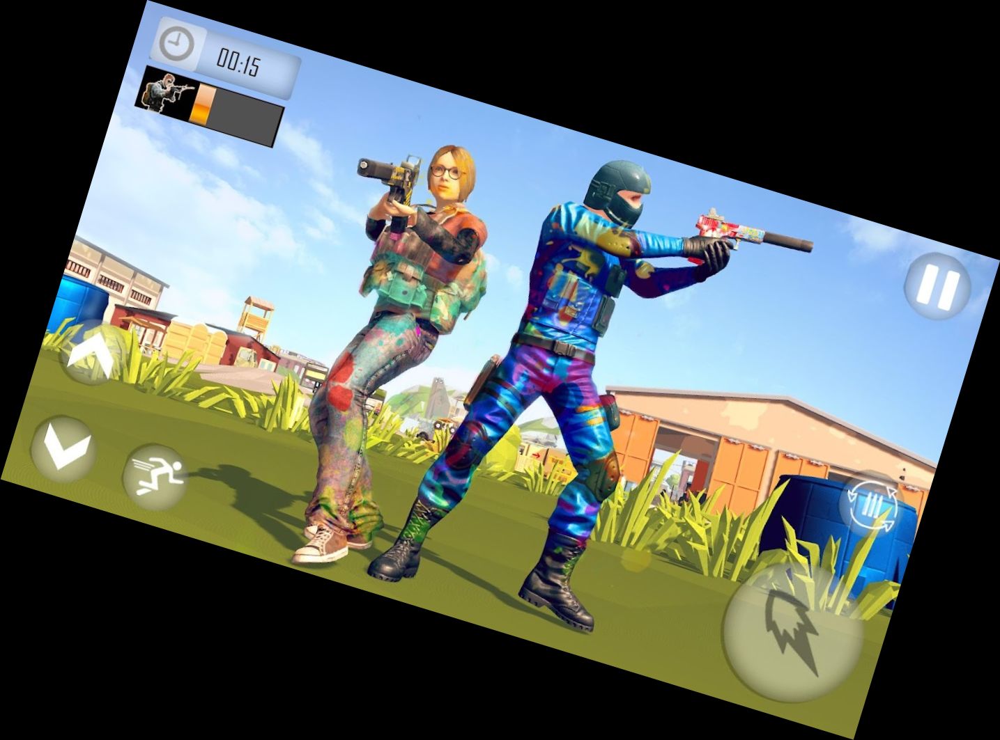 Paintball Schlacht Royal 3D Simulation