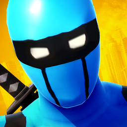 Blauer Ninja: Superhelden-Spiel