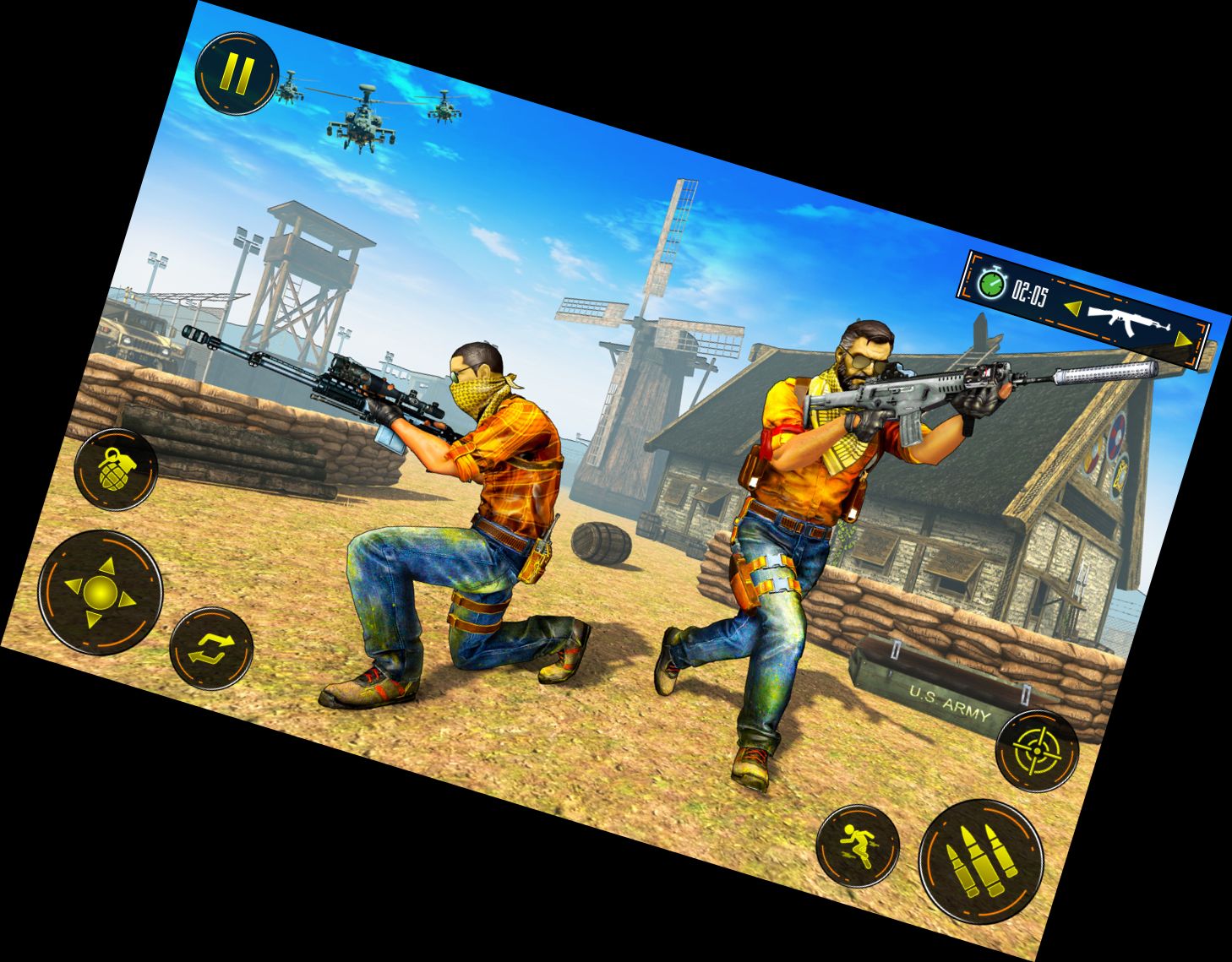 Armee-Schießspiele Offline