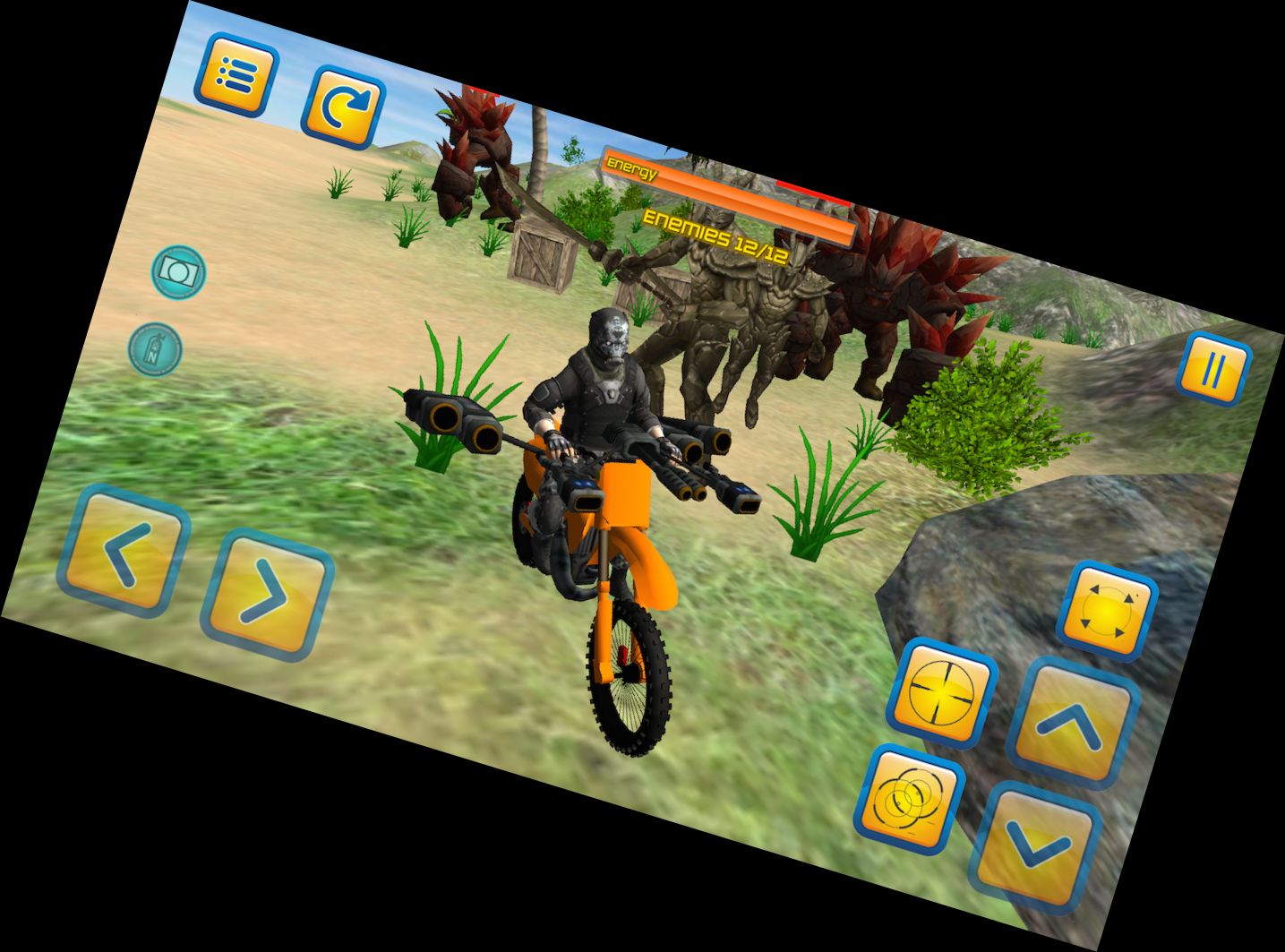 Beach Motorcycle 3D Combat Rider