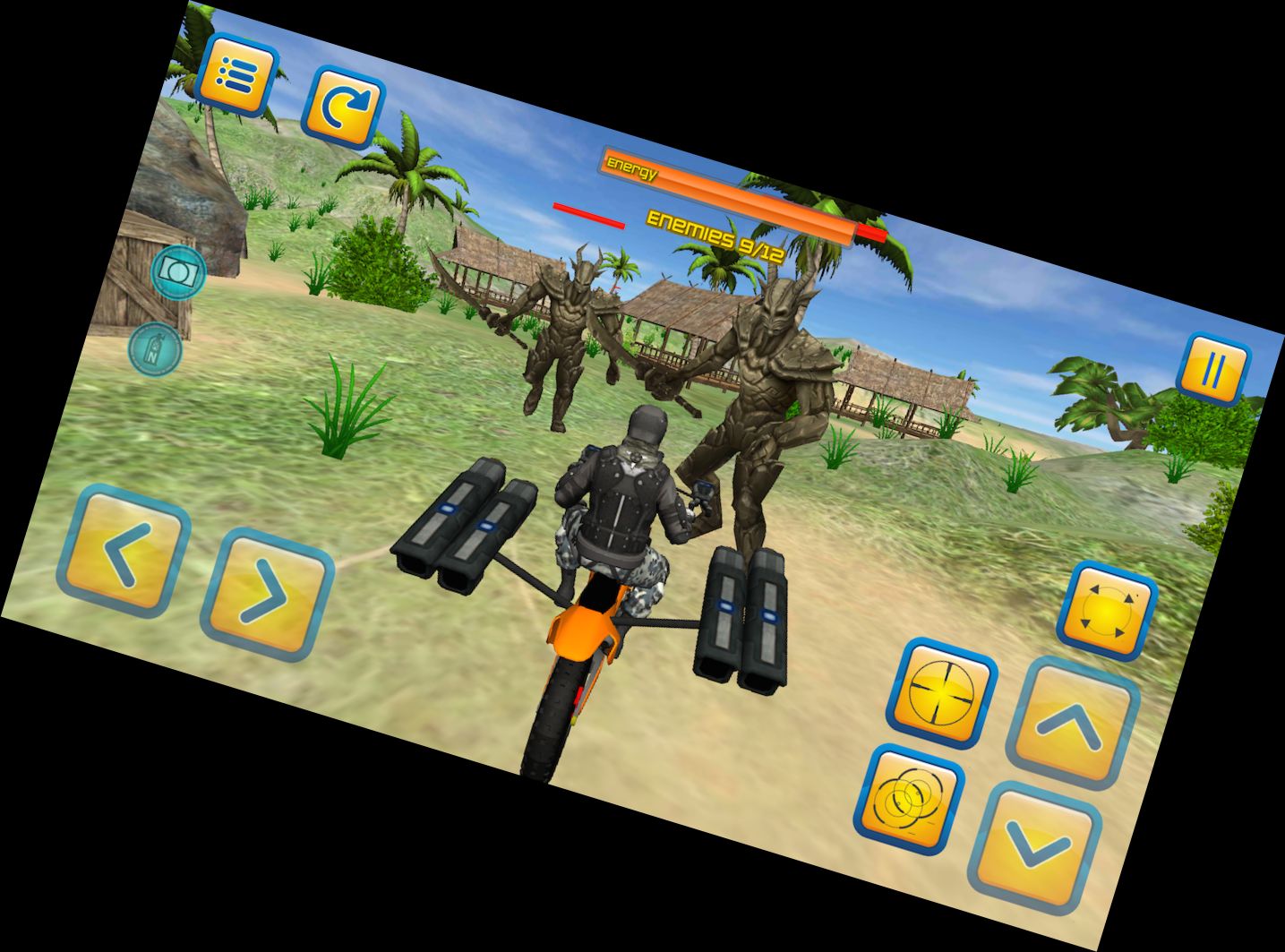 Beach Motorcycle 3D Combat Rider