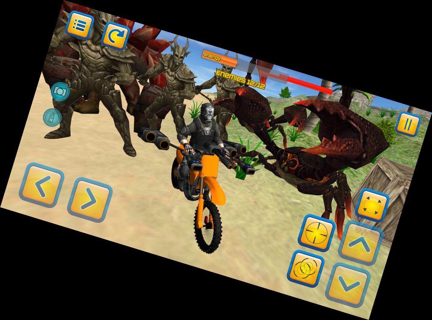 Beach Motorcycle 3D Combat Rider