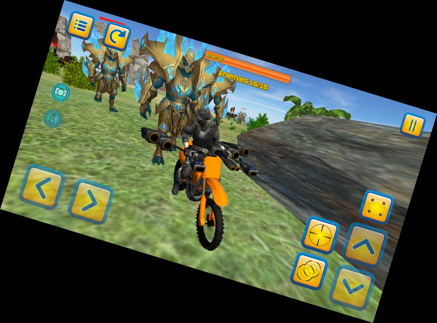 Beach Motorcycle 3D Combat Rider