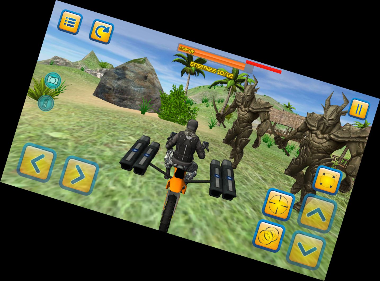 Beach Motorcycle 3D Combat Rider